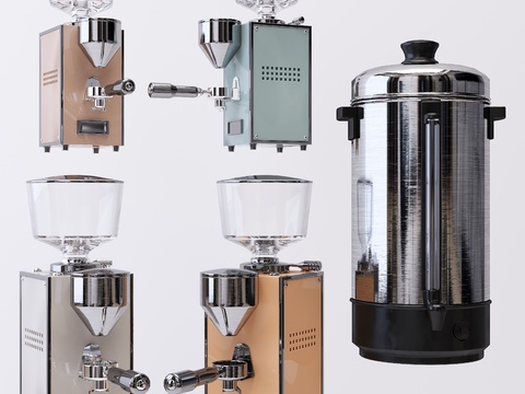 Modern hand-cranked coffee machine