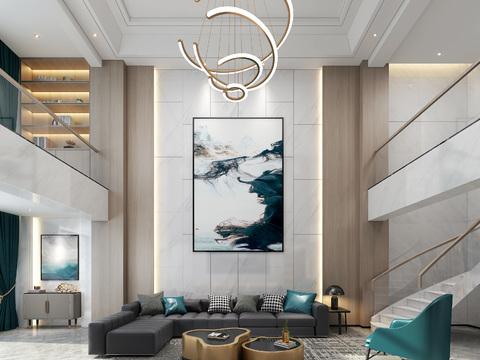 Modern Affordable Luxury Style Villa Lobby