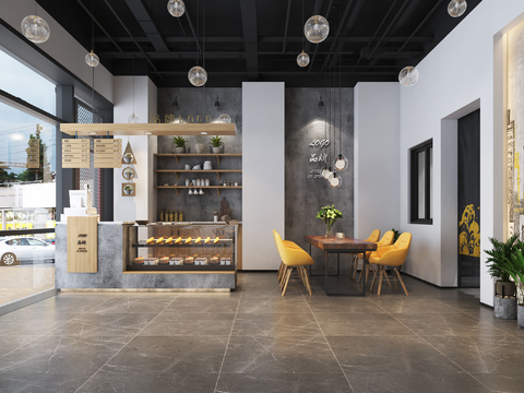 Industrial Style Bread Dessert Shop