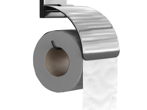 Sanitary paper roll holder