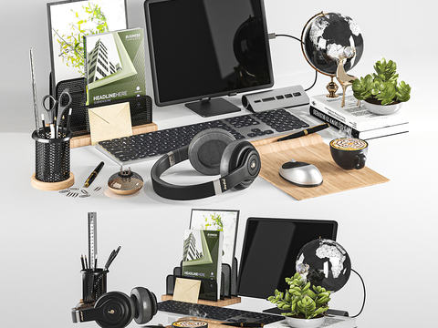 Modern Office Supplies Display Headset