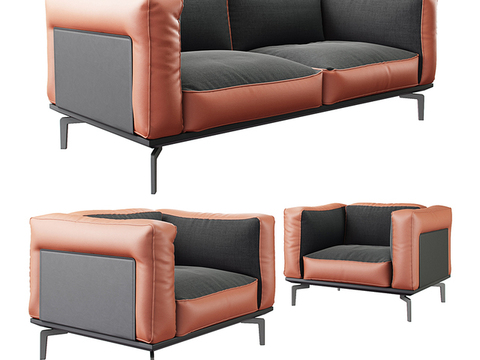 FLEXFORM fabric double sofa