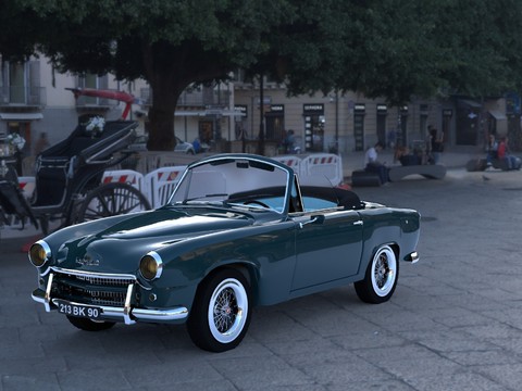 Modern Retro Creative Convertible Sedan Free