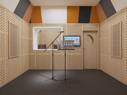 Modern recording studio