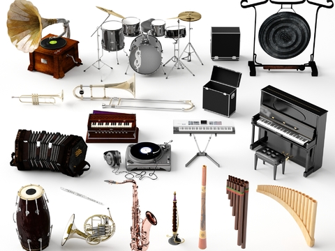 Musical Instrument Guitar Bass Drums