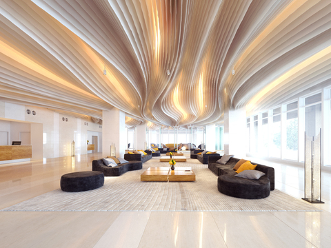 Modern Office Building Lobby