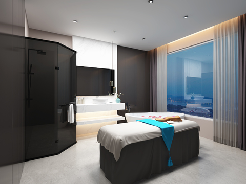 Modern spa care room free of charge