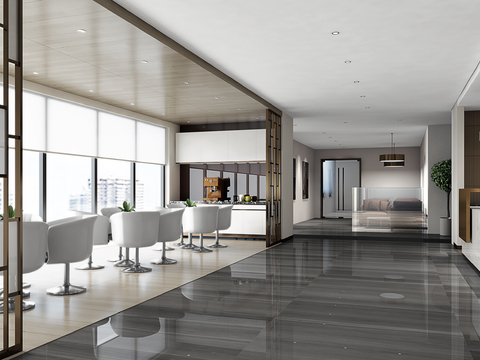 Modern office and leisure area