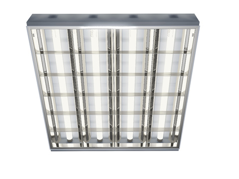 Industrial wind office grille chandelier