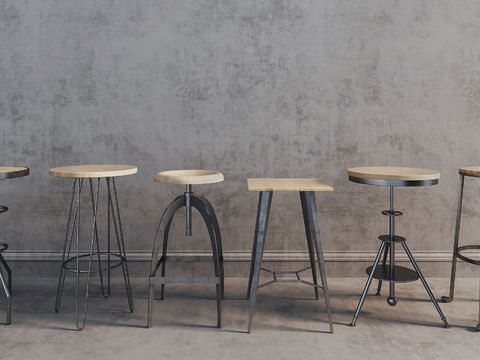 Industrial wind bar chair
