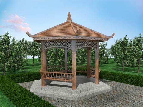 Hexagonal Pavilion Gazebo