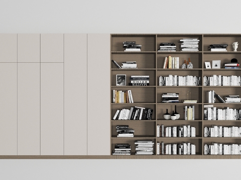 Modern Solid Wood Bookcase Free