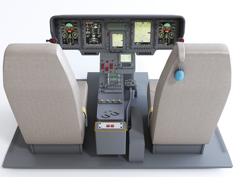 Cockpit Console Simulated Cabin