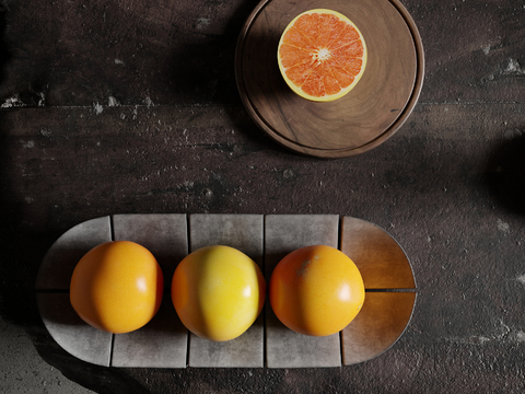 grapefruit fruit plate