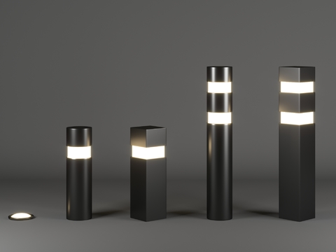 Modern outdoor lawn lamp