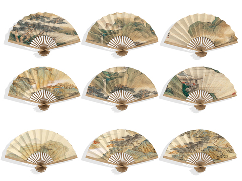 Folding fan Paper fan Fan Bone fan