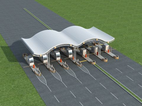 modern high-speed toll station