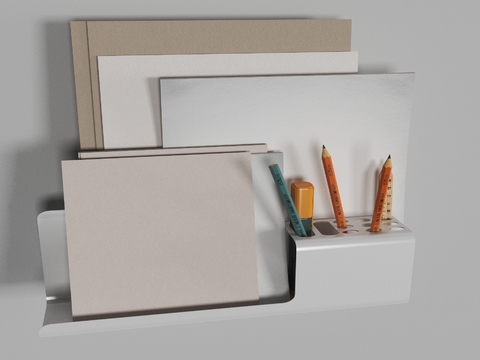 Modern Pencil Case Bookshelf Free