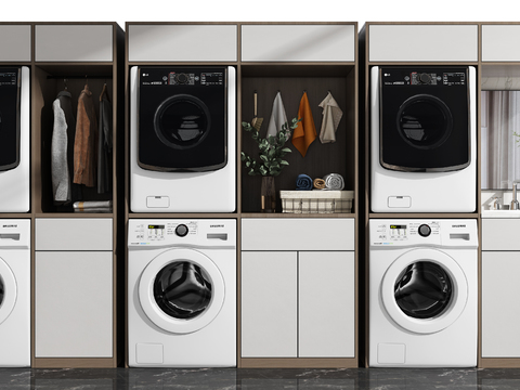 Modern washing machine balcony cabinet