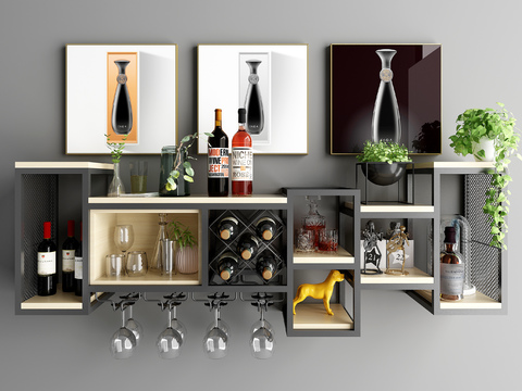 Modern Wall Mounted Wine Rack