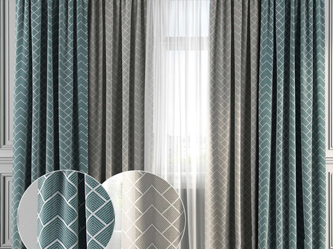 Modern geometric stripe fabric blackout curtains free