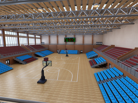 Modern Indoor Basketball Hall