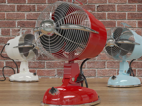 Industrial wind retro electric fan free