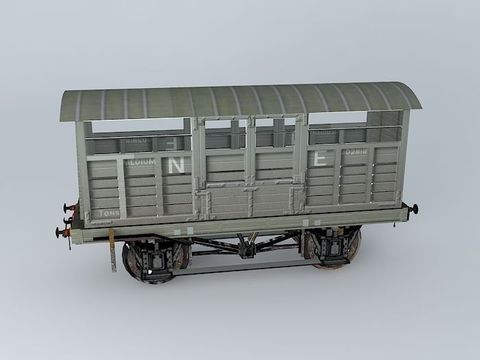 Modern Retro Livestock Carriage Rail Carriage Free