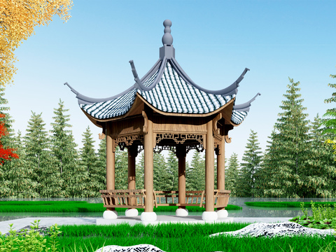 Ancient Chinese Pavilion