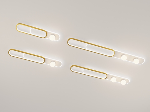 Modern minimalist strip ceiling lamp free