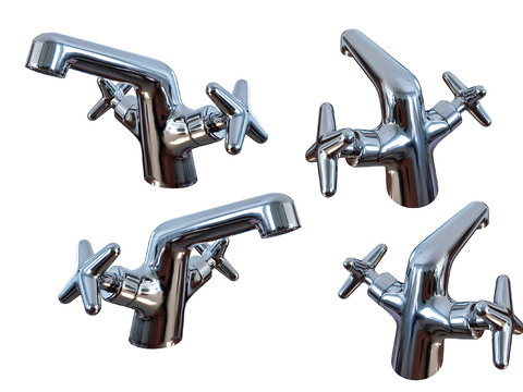 Double valve faucet