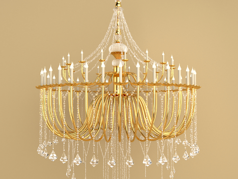 Modern Affordable Luxury Style Candlestick Crystal Chandelier Free