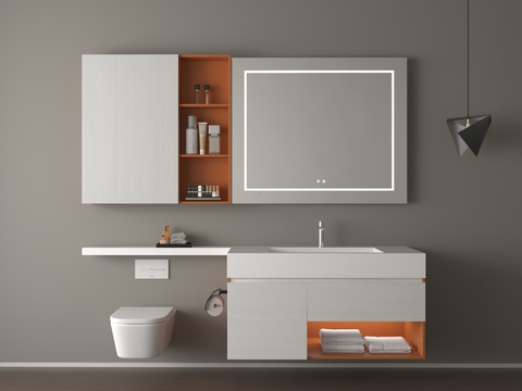 modern bathroom cabinet washbasin