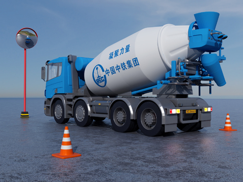 modern concrete tanker