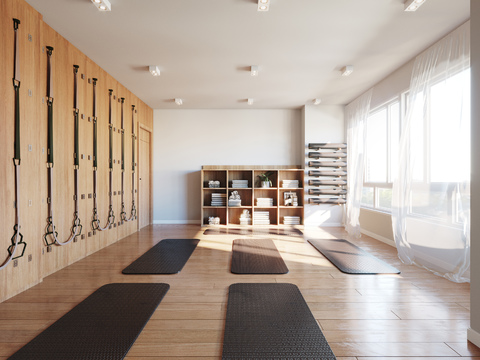 Modern Yoga Classroom