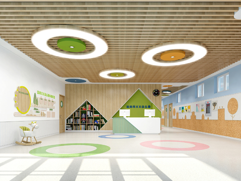 Modern Kindergarten Hall Corridor