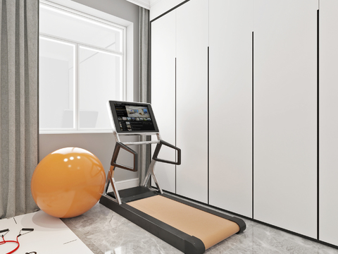 Modern treadmill fitness ball