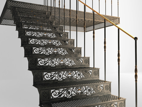 American iron staircase