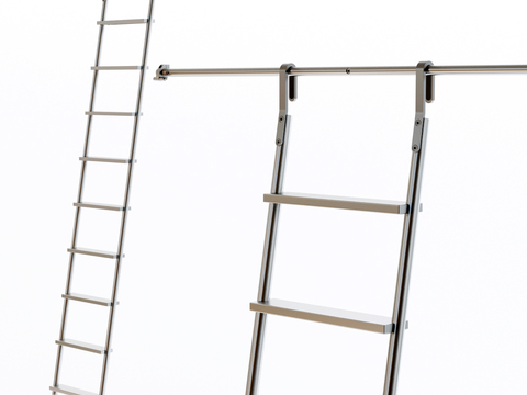 Modern wrought iron horsetail hook ladder