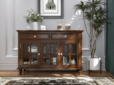 American Solid Wood Sideboard