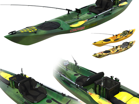 Modern kayak fishing boat