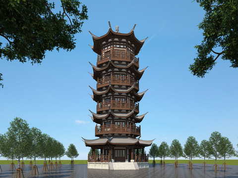 Ancient Chinese Pagoda