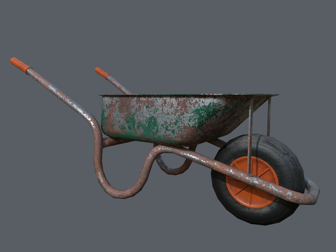 Industrial wind rust wheelbarrow free