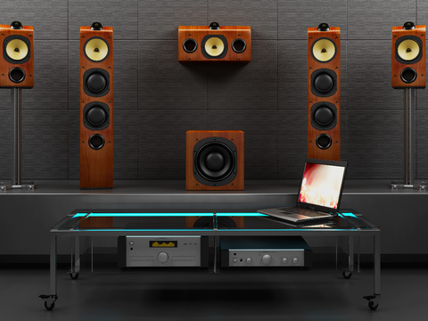 Modern solid wood audio