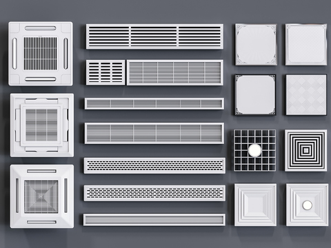 Modern air conditioning outlet