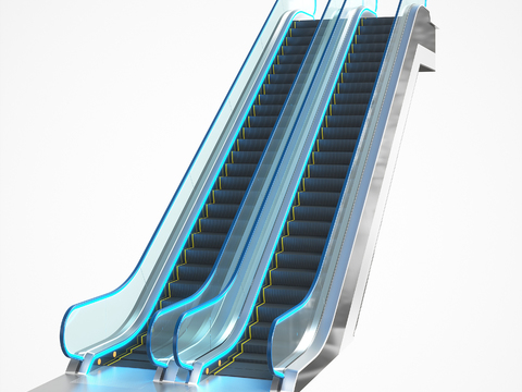 modern elevator handrail ladder