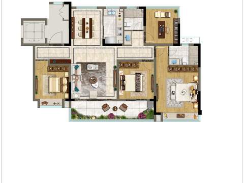 modern floor plan psd