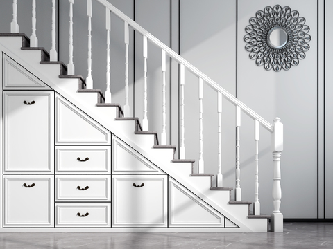 Jane European Stair Storage Cabinet