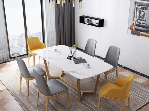 Nordic Restaurant Dining Tables and Chairs