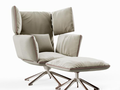 Giorgetti modern leather lounge chair